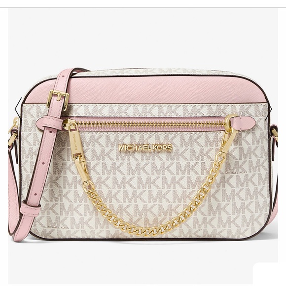 Michael Kors Handbags - NWT! Michael Kors Jet Set Large Logo Crossbody Bag